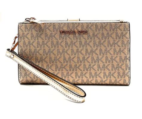 michael kors jet set wallet gold|Michael Kors wristlet jet set.